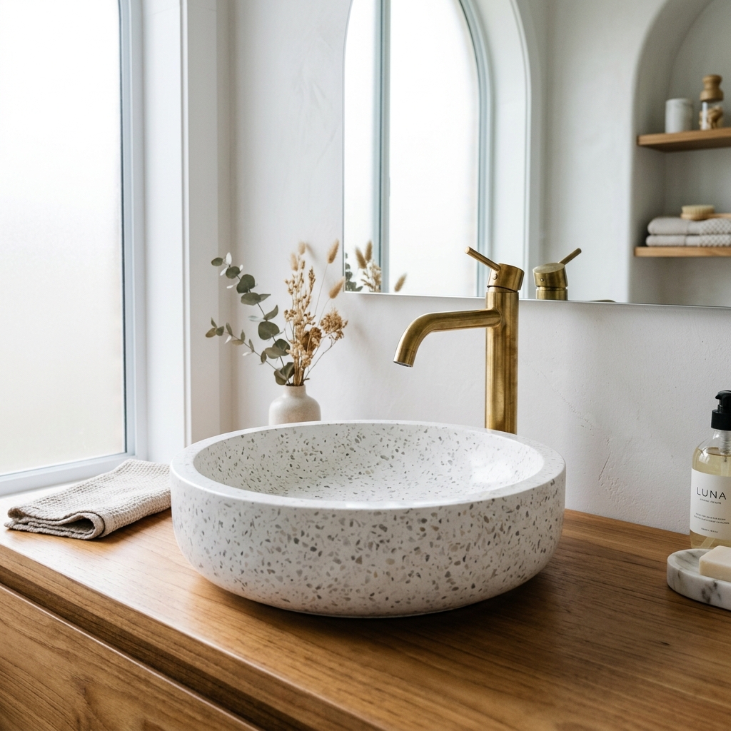 The Pasig Terrazzo Vessel Basin